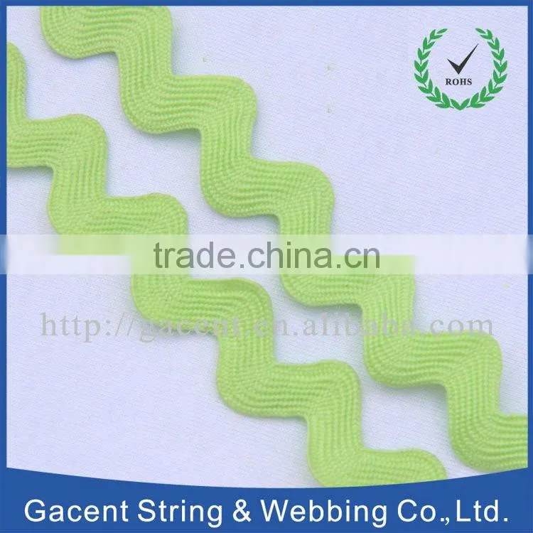 rayon braided coloured cord for lady's dress