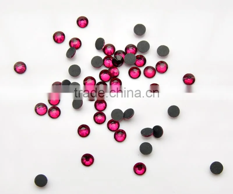 flat back glass rhinestones hot fix