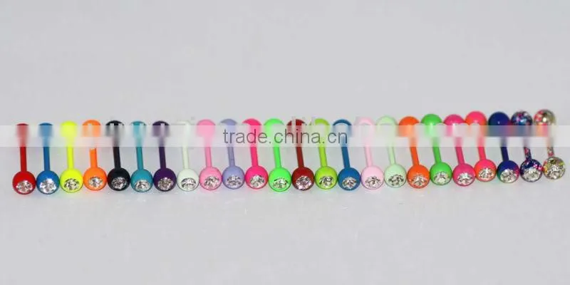 Neon Color Paint Body Jewelry Ear Gauges Flesh Tunnel