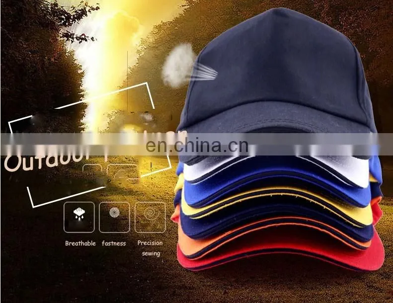 factory cheap full colors custom embroidered logo caps and hats