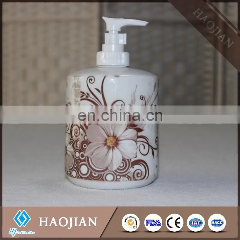 custom ceramic soap dispener for bathroom cleaning