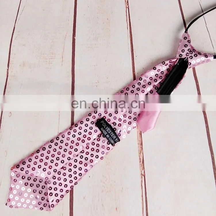 colorful party adult Sequins Jazz neck tie