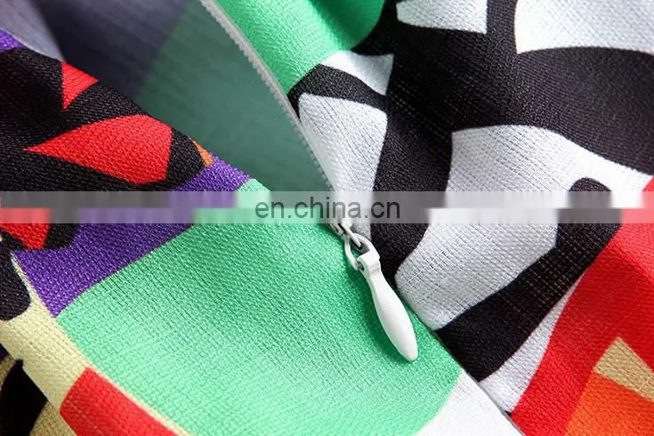 Ladies high quality linen v neck dress designs wide strap dress