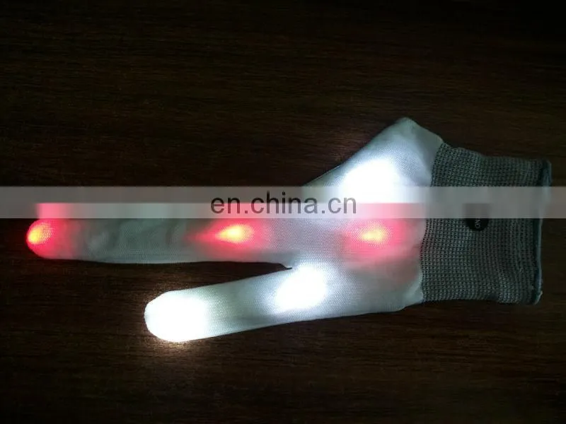 Red LED gloves