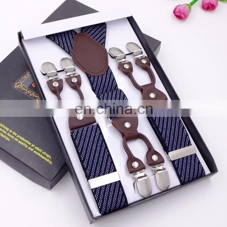 Fashion wholesale high quality 3.5cm jacquard suspenders