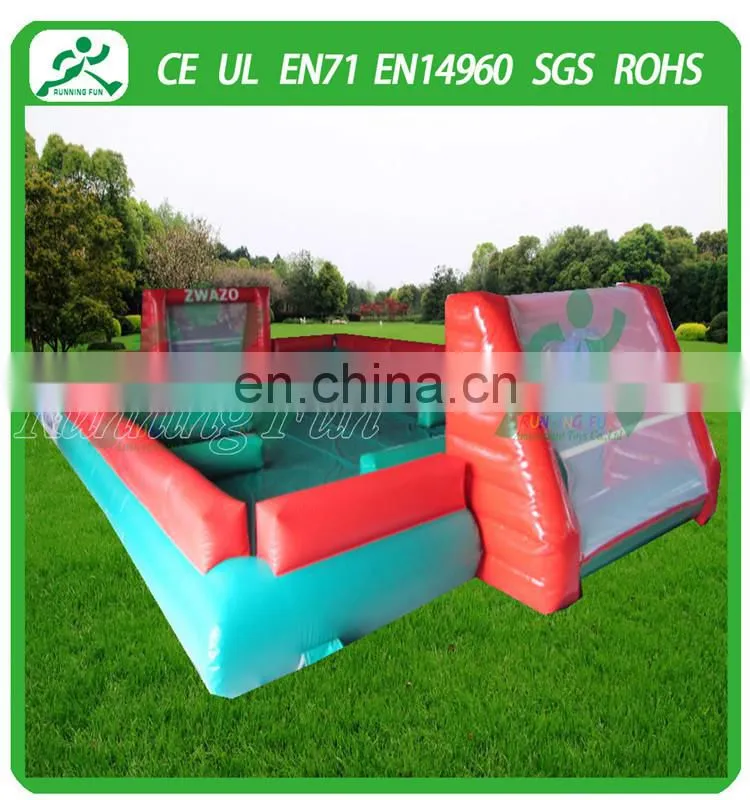 2015 Hot sale mini inflatable soccer field made in Running Fun Inflatables FOR SALE
