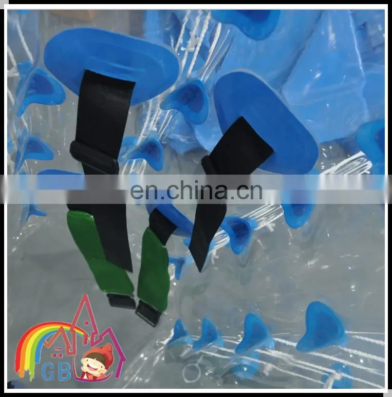 Promotion inflatable bumper ball, adult human soccer bubble belly buddy balloon for footabll event