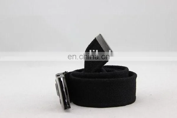 Canvas Belt With Metal Buckle Snap On Belt Buckle