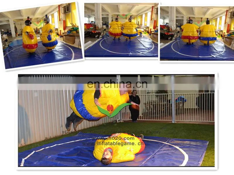 New arrived Clown figure PVC Tarpaulin not inflatable family Sumo suit
