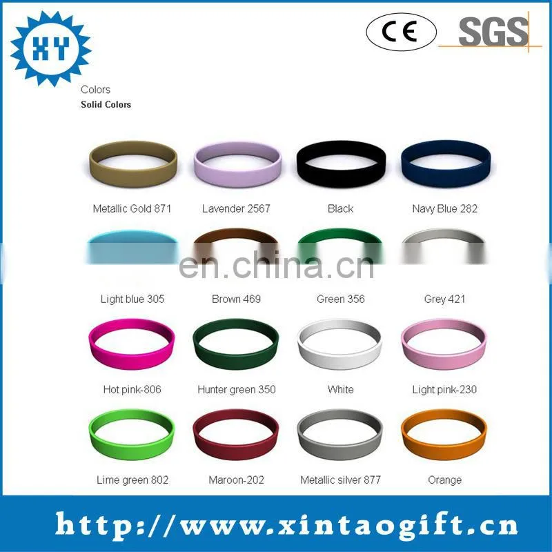Custom cheap glitter silicone bracelet