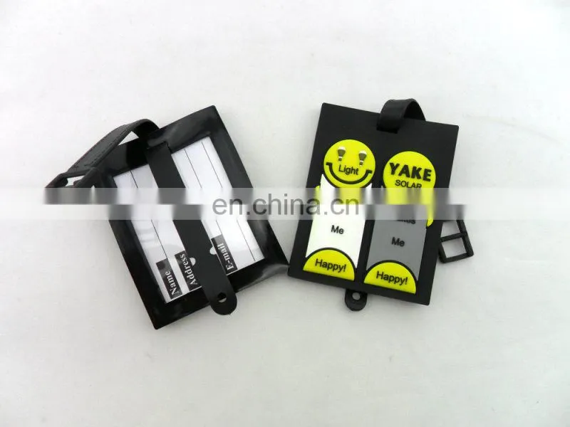 ID clear durable pvc/plastic travel luggage tags