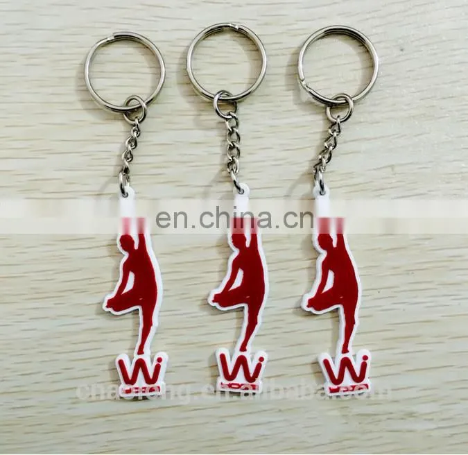 embossed custom made all kinds of rubber key chain,soft pvc keyring for promotion gift