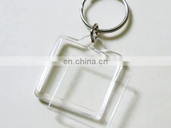 45*45mm square acrylic photo keychain