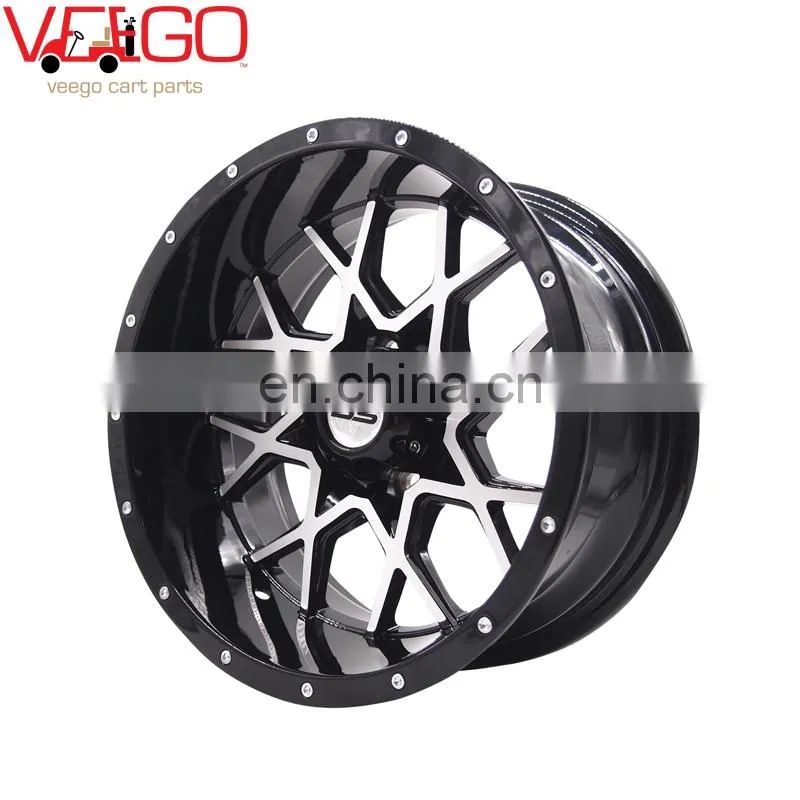 Golf Cart 14" Machined Wheel and Tire Combo