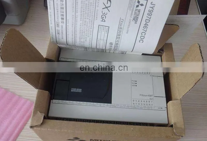 Original Hot Sale Mitsubishi Brand PLC FX3GA-40MR-CM Industrial Control System PLC Controller