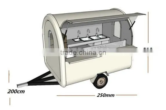 Mobile Fast Food Mobile Kitchen Hamburgers Food Van For Sale/Fried Ieam Machine Cart/ice Cream Truck For Sale