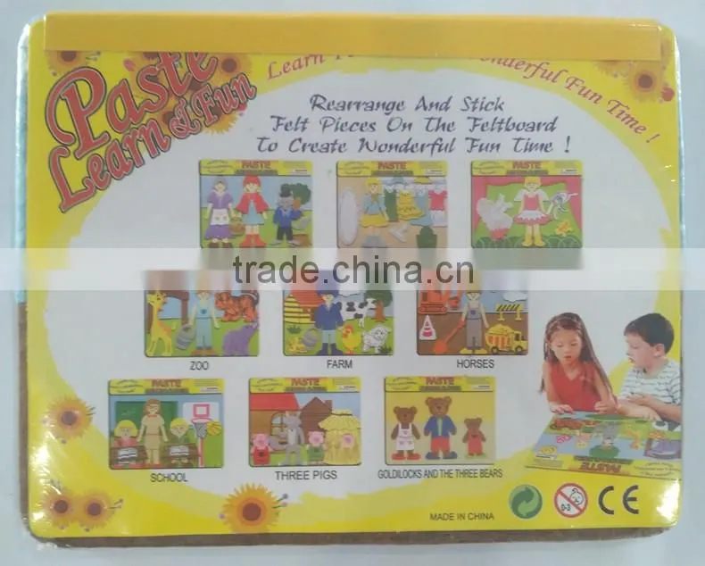 alibaba china supplier innovative products games for girls dress up new intelligent toyFelt fabric Arts & Crafts puzzle jigsaw