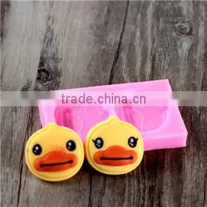 F0677 Cute Duck Fondant Cake Decor Silicon Mould Handmade Chocolate Candy