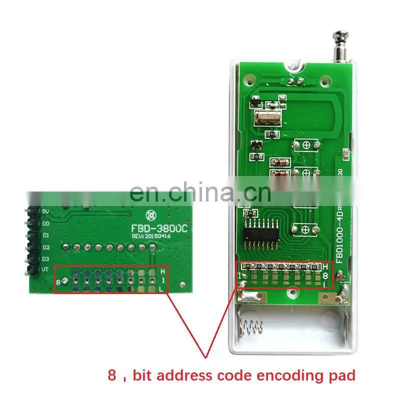 FBD- 3800-2272-M4 Wireless remote control switch module board Long range rf remote control switch 315/433mhz
