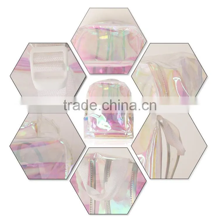 transparent pvc waterproof backpack kids backpack