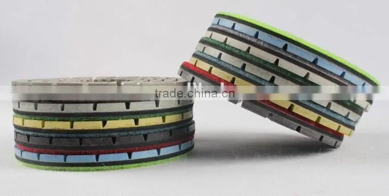 floor five step resin dry concrete polishing pads