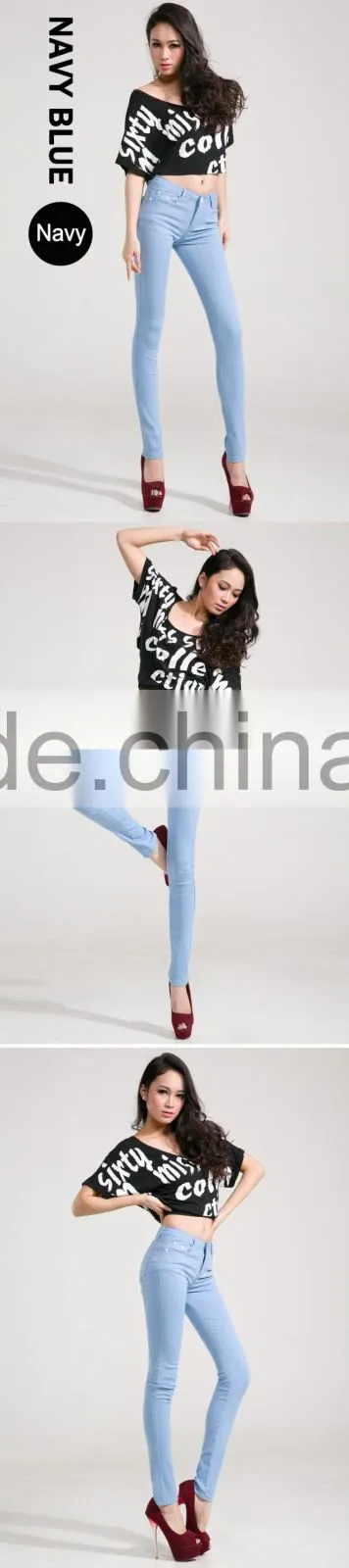 Fashion Women Sexy Candy Color Pencil Trousers, Casual Pants, Skinny Pants