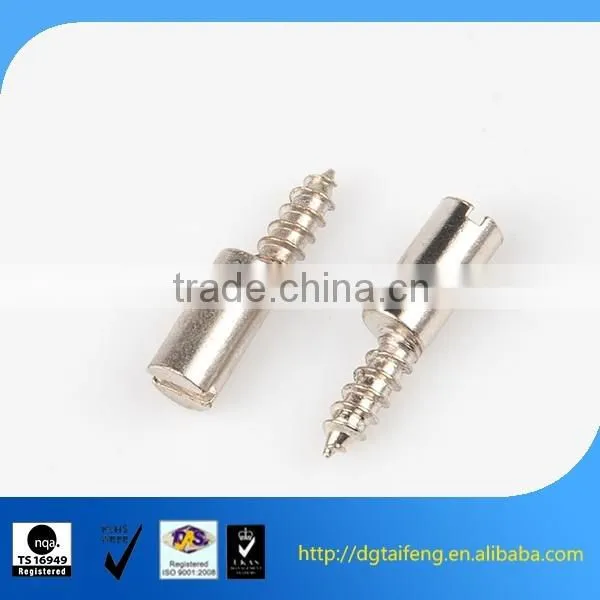 sloted nickle plated pan head self tapping screw