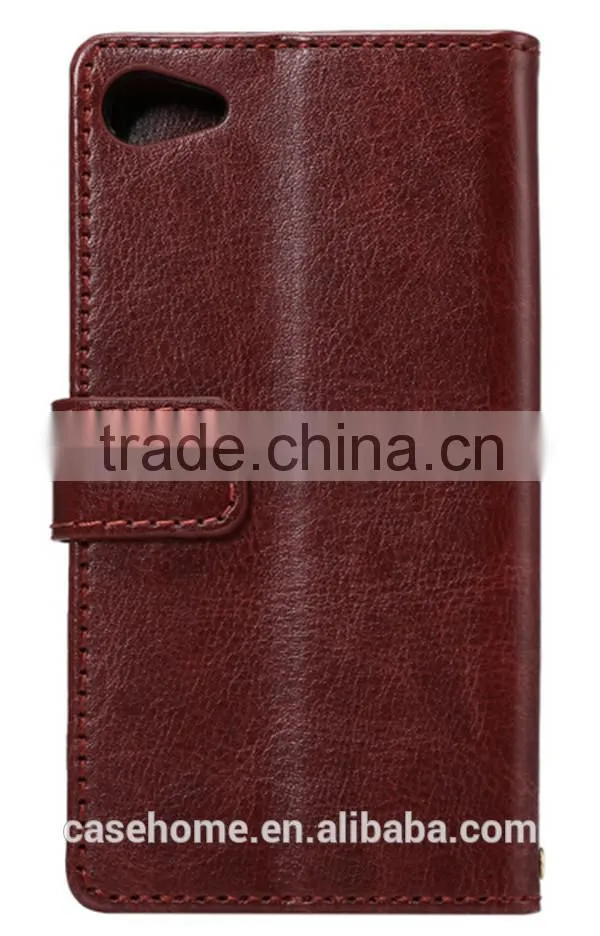 For Sony Xperia Z5 PU Leather Magnetic Flip Case Skin Cover