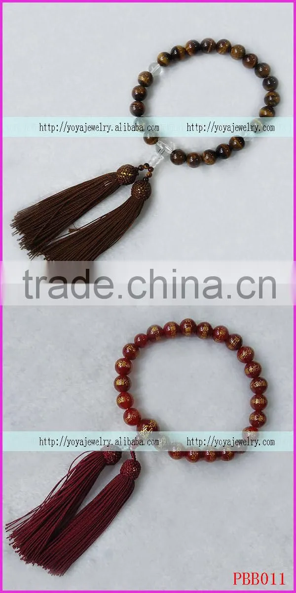 PBB002 hematite japanese prayer gemstone rosary beads