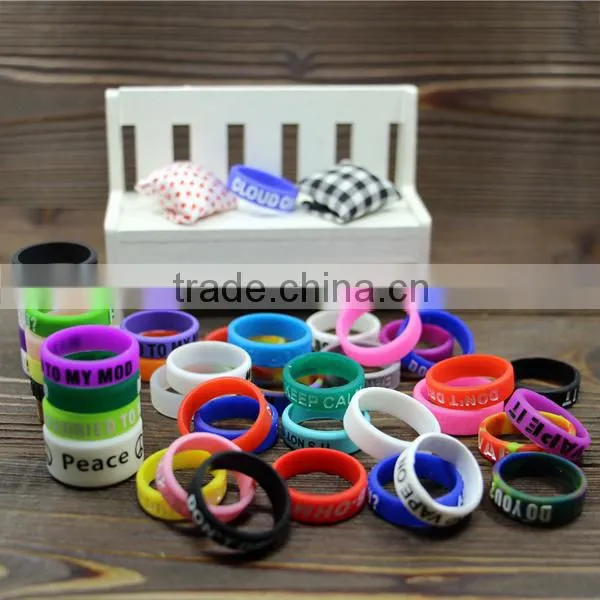 Customized box mod vaping band atomizer tank rba silicone band rubber mod body band silicone mod protector