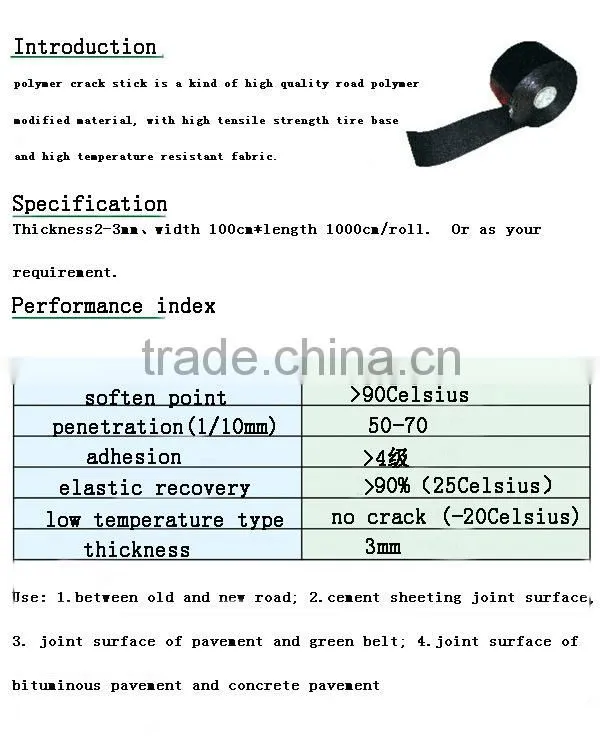 High quality road & bridge polymer crack stick