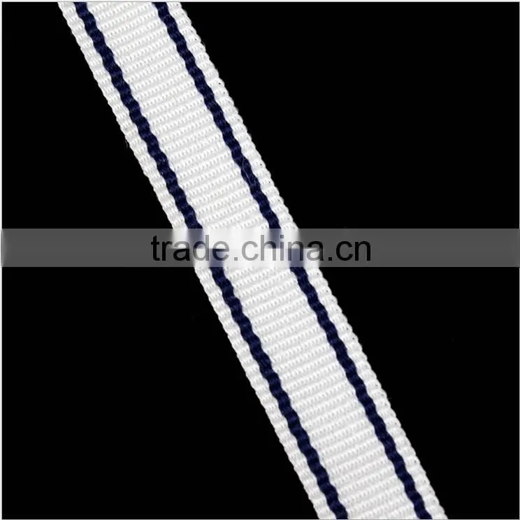 1.1cm Polyester Plain Between Blue and White Webbing,Luggage Apparel Accessories Webbing