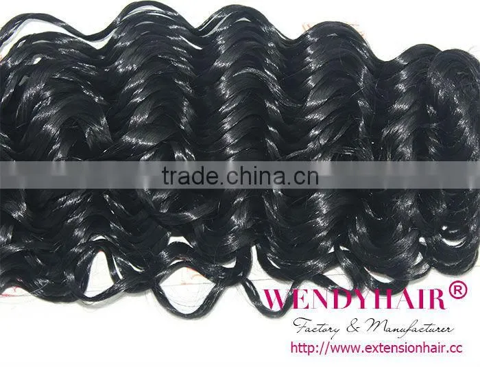 Good quality Japanese Fiber Black elegant KK Deep 16" hair weave