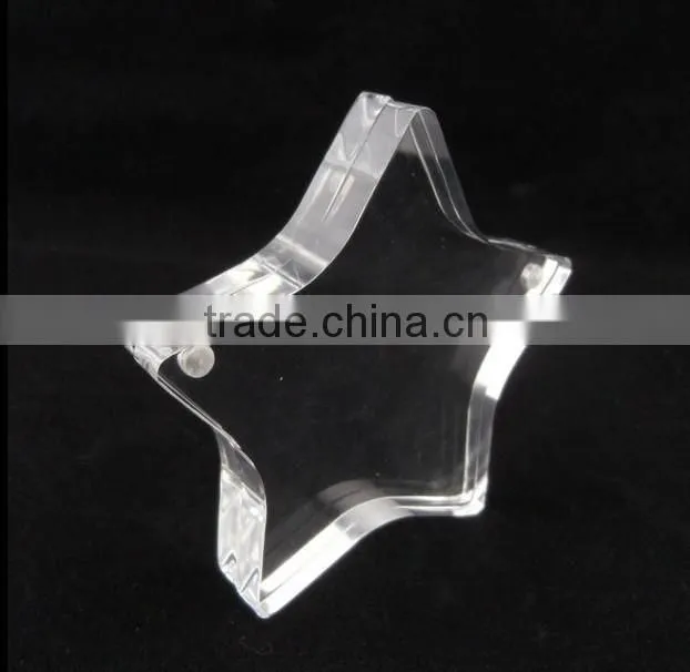 clear star-shaped acrylic photo frame sandwich