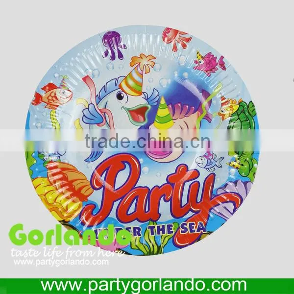 Environmental protection food grade paper plates for party