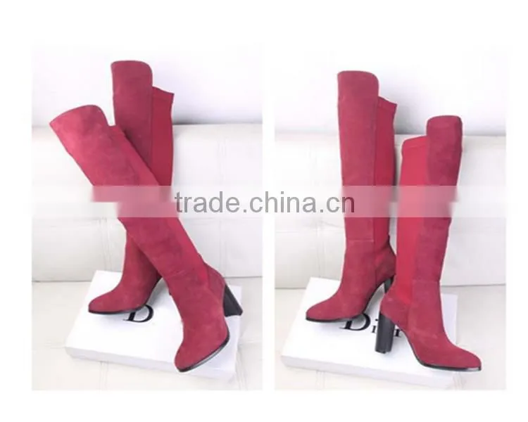 rubber thigh high boots boots women 2015 Professional boots sale