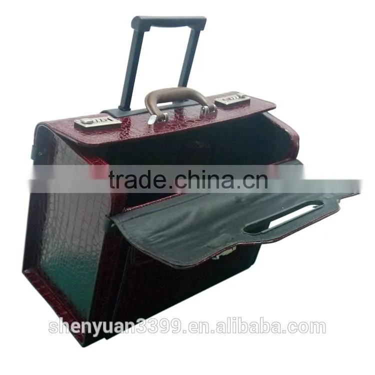 Promotionals High Grade Red Travel Bag Trolley Shoppong Bag With Wheel