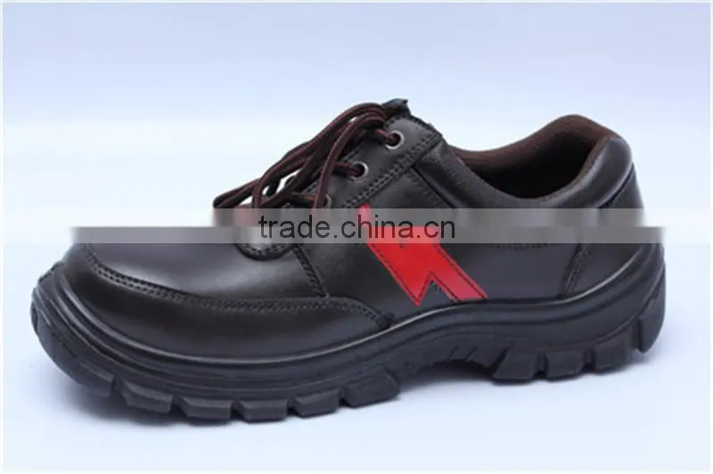 steel toe cap leather safey shoes for construction 9087