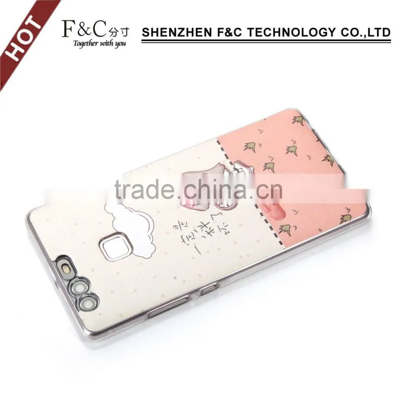 2016 new Fashion High quality TPU Back cover case for Huawei P9