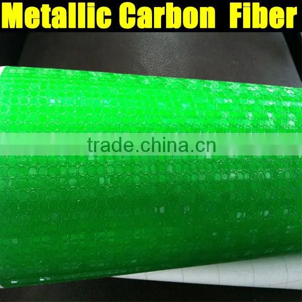 Blue metallic carbon fiber film with air free bubbles 1.52*20m per roll