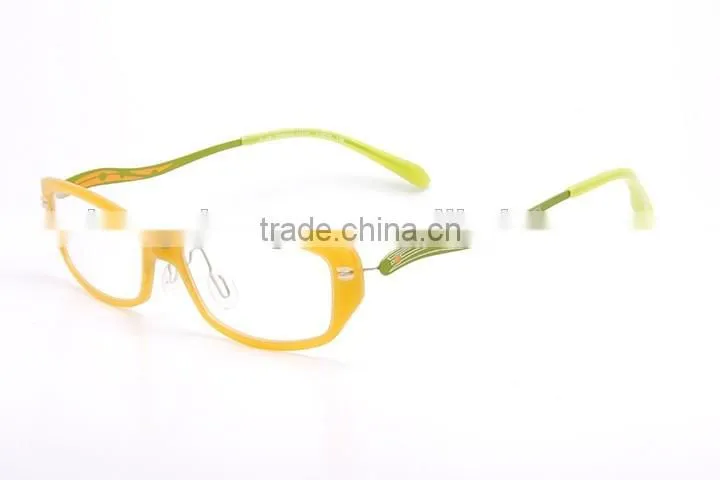 Full frame optics TR optical eyeglasses with wave side panels