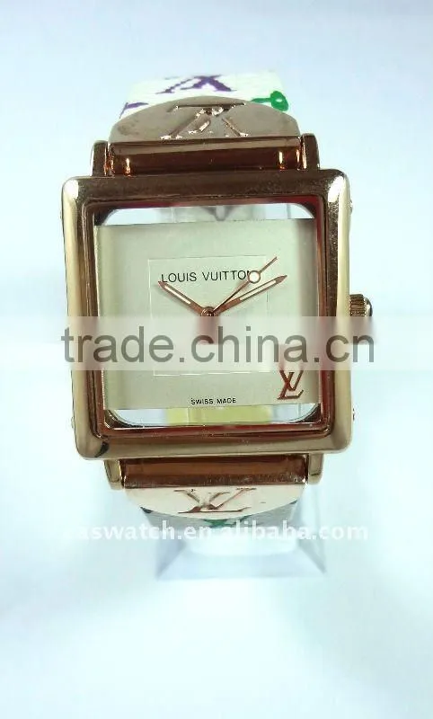 rose-gold women's brand watch