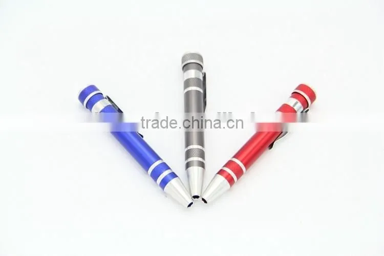 Mini pen shaped pocket screwdriver multi-function screwdriver