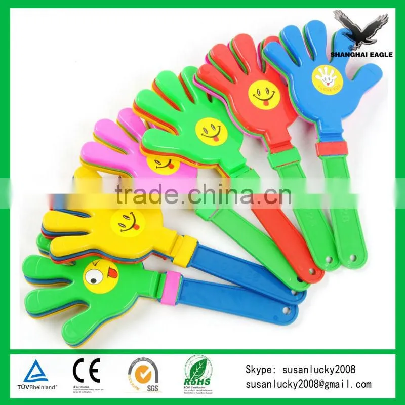 Logo Printed Plastic Cheering Hand Clapper (directly from factory)