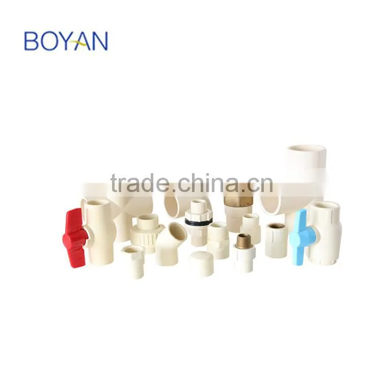 BOYAN zhejiang high temperature water supply fittings ASTM 2846 cpvc ball valve