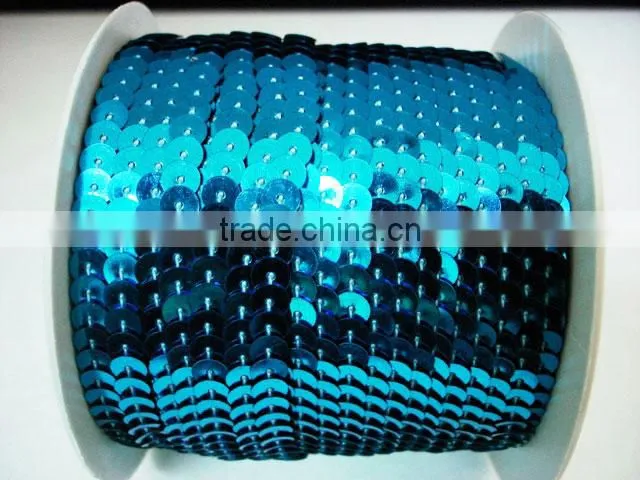 silver base color glass sequins trim 8# 16C-18C