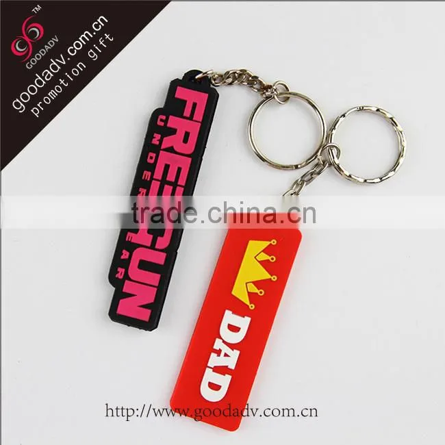 Cheap custom soft pvc rubber keychains in bulk for promotion