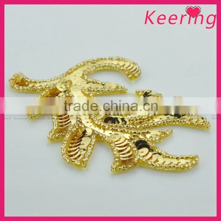 2016 fancy tree applique patch sew on shoes WRAB-006