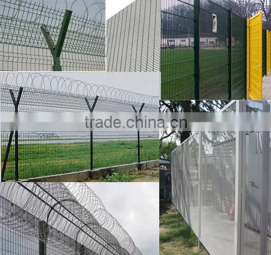 Brand new cheap q195 dipped galvanized 358 welded security fence
