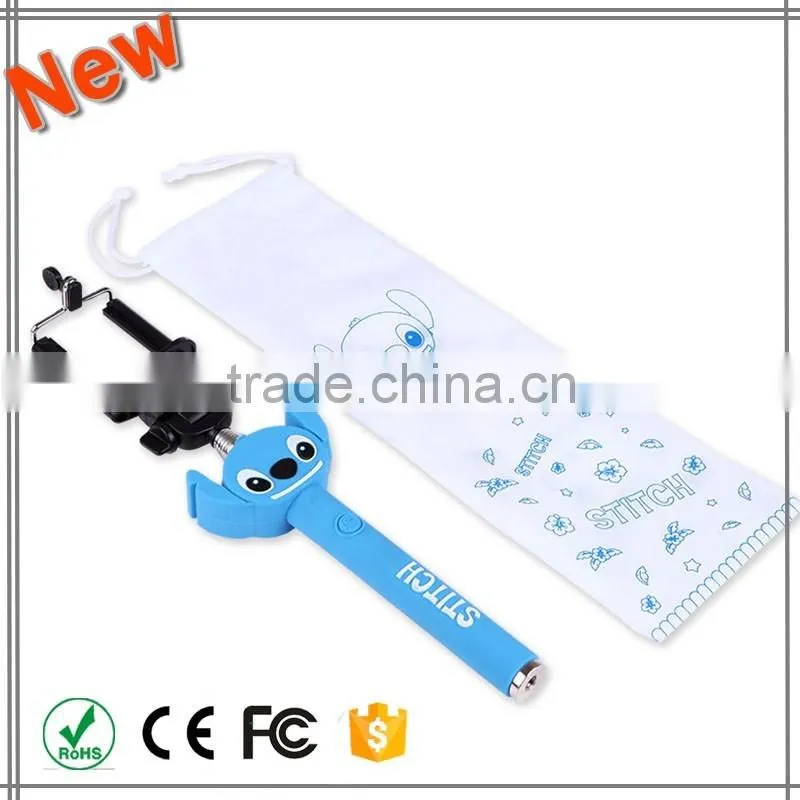 New products on china market selfie stick bluetooth